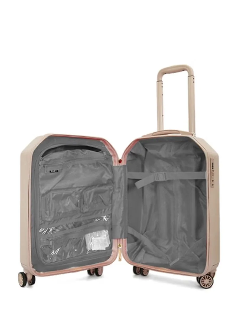 DKNY  DKNY Allure 3-Piece Hardsided Luggage Set on Wheels for Unisex | Ultra Lightweight ABS with Spinner Wheels 4 Color Pink for Women | Best Price UAE